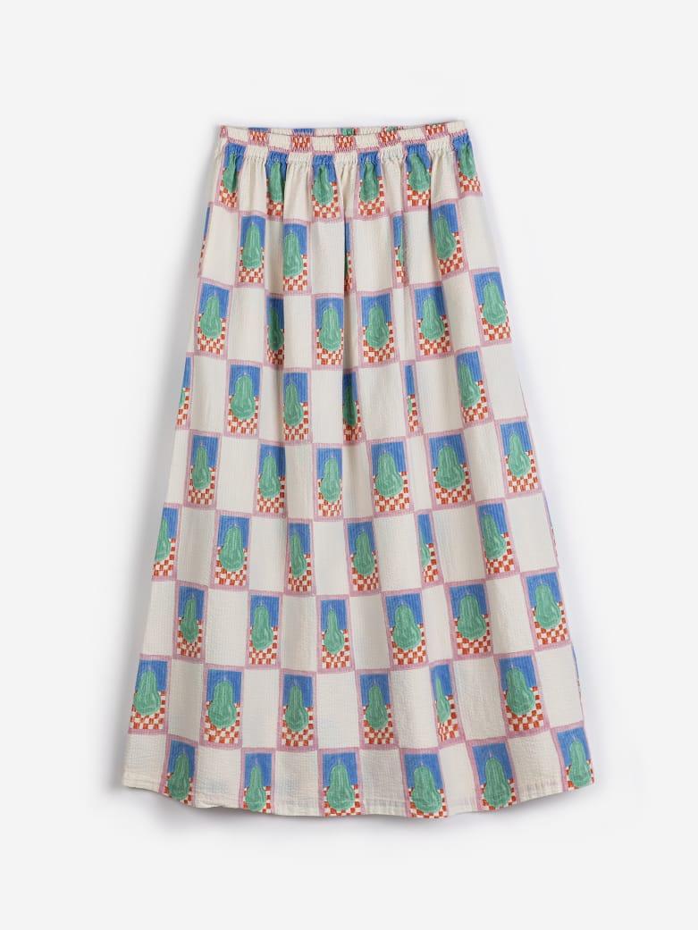 Bobo Choses Simple Pear Pattern Evasé Skirt Rock Damen bunt